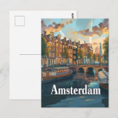 Amsterdamse vintage briefkaart (Voorkant / Achterkant)
