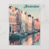 Amsterdamse vintage briefkaart (Voorkant)