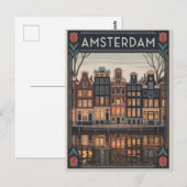 Amsterdamse vintage briefkaart (Voorkant / Achterkant)