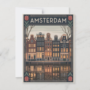 Amsterdamse vintage briefkaart