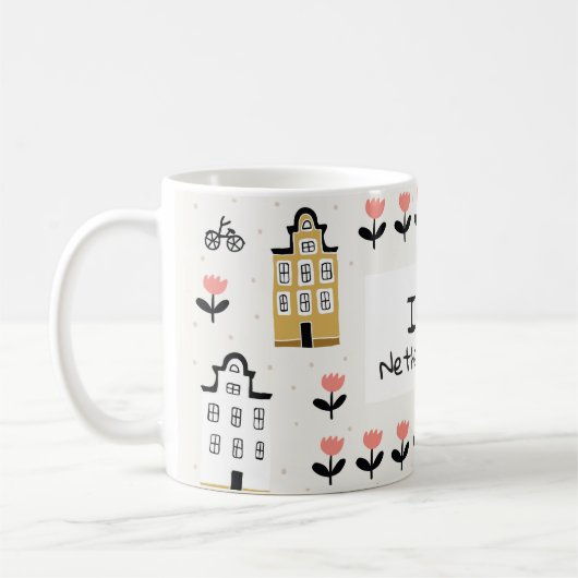 Amsterdamse Vintage: Traditionele stadsillustratie Koffiemok (Links)