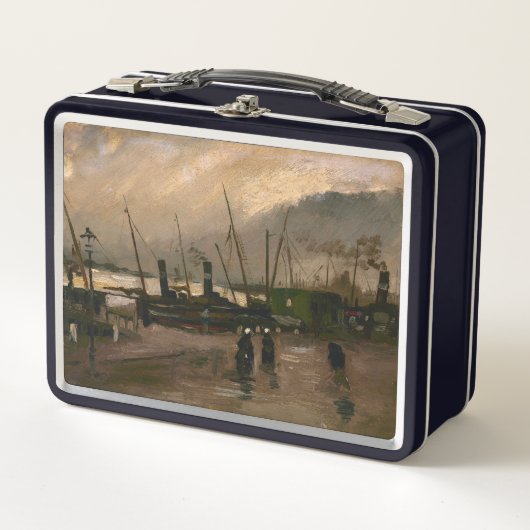 Amsterdamse Vissers's Harbour Storm van Vincent Go (Voorkant)