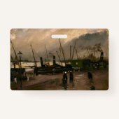 Amsterdamse Vissers's Harbour Storm van Vincent Go Badge (Achterkant)