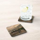 Amsterdamse Vissers's Harbour Storm van Vincent Go Bier Onderzetter (Rechterzijde)