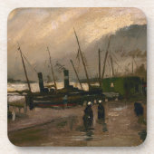Amsterdamse Vissers's Harbour Storm van Vincent Go Bier Onderzetter (Voorkant)