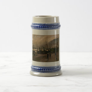 Amsterdamse Vissers's Harbour Storm van Vincent Go Bierpul