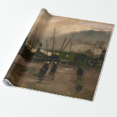 Amsterdamse Vissers's Harbour Storm van Vincent Go Cadeaupapier (Uitgerold)