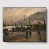 Amsterdamse Vissers's Harbour Storm van Vincent Go Gastenboek (Achterkant)