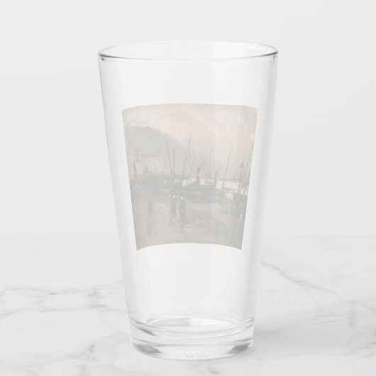 Amsterdamse Vissers's Harbour Storm van Vincent Go Glas (Achterkant)