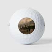 Amsterdamse Vissers's Harbour Storm van Vincent Go Golfballen (Voorkant)