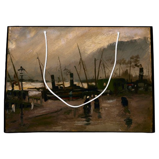 Amsterdamse Vissers's Harbour Storm van Vincent Go Groot Cadeauzakje (Voorkant)