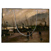 Amsterdamse Vissers's Harbour Storm van Vincent Go Groot Cadeauzakje (Achterkant)