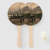 Amsterdamse Vissers's Harbour Storm van Vincent Go Handwaaier (Voorkant en achterkant)