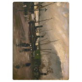 Amsterdamse Vissers's Harbour Storm van Vincent Go Klembord (Achterkant)