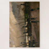 Amsterdamse Vissers's Harbour Storm van Vincent Go Legpuzzel (Verticaal)