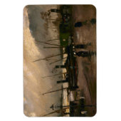Amsterdamse Vissers's Harbour Storm van Vincent Go Magneet (Verticaal)