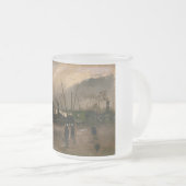 Amsterdamse Vissers's Harbour Storm van Vincent Go Matglas Koffiemok (Voorkant rechts)