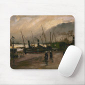 Amsterdamse Vissers's Harbour Storm van Vincent Go Muismat (Met muis)
