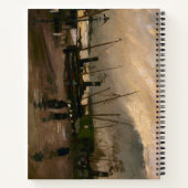 Amsterdamse Vissers's Harbour Storm van Vincent Go Notitieboek (Achterkant)