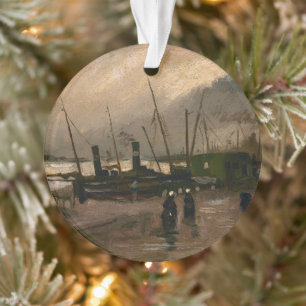 Amsterdamse Vissers's Harbour Storm van Vincent Go Ornament