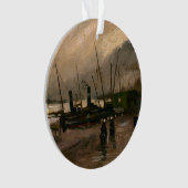 Amsterdamse Vissers's Harbour Storm van Vincent Go Ornament (voorkant)