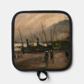 Amsterdamse Vissers's Harbour Storm van Vincent Go Pannenlap (Voorkant)