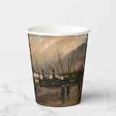Amsterdamse Vissers's Harbour Storm van Vincent Go Papieren Bekers (Achterkant)
