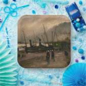 Amsterdamse Vissers's Harbour Storm van Vincent Go Papieren Bordje (Feest)