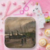 Amsterdamse Vissers's Harbour Storm van Vincent Go Papieren Bordje (Feest)