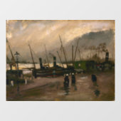 Amsterdamse Vissers's Harbour Storm van Vincent Go Raamsticker (Vel)