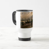 Amsterdamse Vissers's Harbour Storm van Vincent Go Reisbeker (Voorkant links)