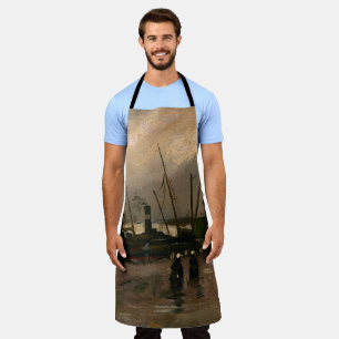 Amsterdamse Vissers's Harbour Storm van Vincent Go Schort