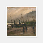 Amsterdamse Vissers's Harbour Storm van Vincent Go Servet (Voorkant)