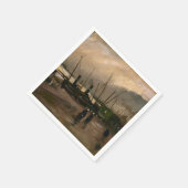 Amsterdamse Vissers's Harbour Storm van Vincent Go Servet (Hoek)