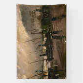 Amsterdamse Vissers's Harbour Storm van Vincent Go Spandoek (Verticaal)