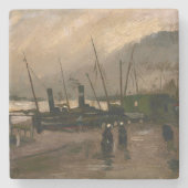 Amsterdamse Vissers's Harbour Storm van Vincent Go Stenen Onderzetter (Voorkant)