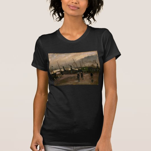 Amsterdamse Vissers's Harbour Storm van Vincent Go T-shirt (Voorkant)
