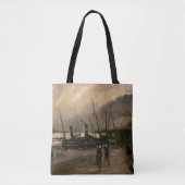 Amsterdamse Vissers's Harbour Storm van Vincent Go Tote Bag (Voorkant)