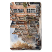 Amsterdamse waterverf schilderij magneet (Verticaal)