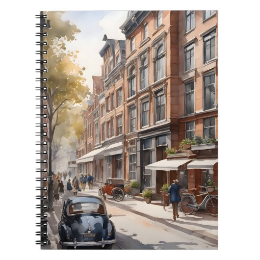 Amsterdamse waterverf schilderij notitieboek (Voorkant)