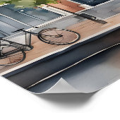 Amsterdamse waterverf schilderij poster (Hoek)