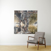 Amsterdamse waterverf schilderij wandkleed (In Situ (horizontaal))