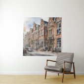 Amsterdamse waterverf schilderij wandkleed (In situ)