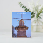 Amsterdamse windmolen briefkaart (Staand voorkant)