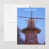 Amsterdamse windmolen briefkaart (Voorkant / Achterkant)