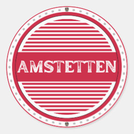 Amstetten City Pride Embleem – Oostenrijkse identi Ronde Sticker