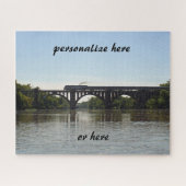 Amtrack Train Crossing Rappahannock River Legpuzzel (Horizontaal)