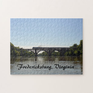 Amtrack Trein die de Rappahannock Rivier kruist Legpuzzel