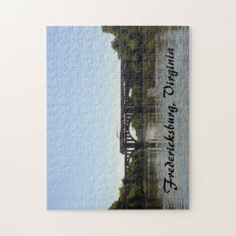 Amtrack Trein die de Rappahannock Rivier kruist Legpuzzel
