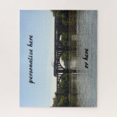 Amtrack Trein die Rappahannock River kruist Legpuzzel (Verticaal)